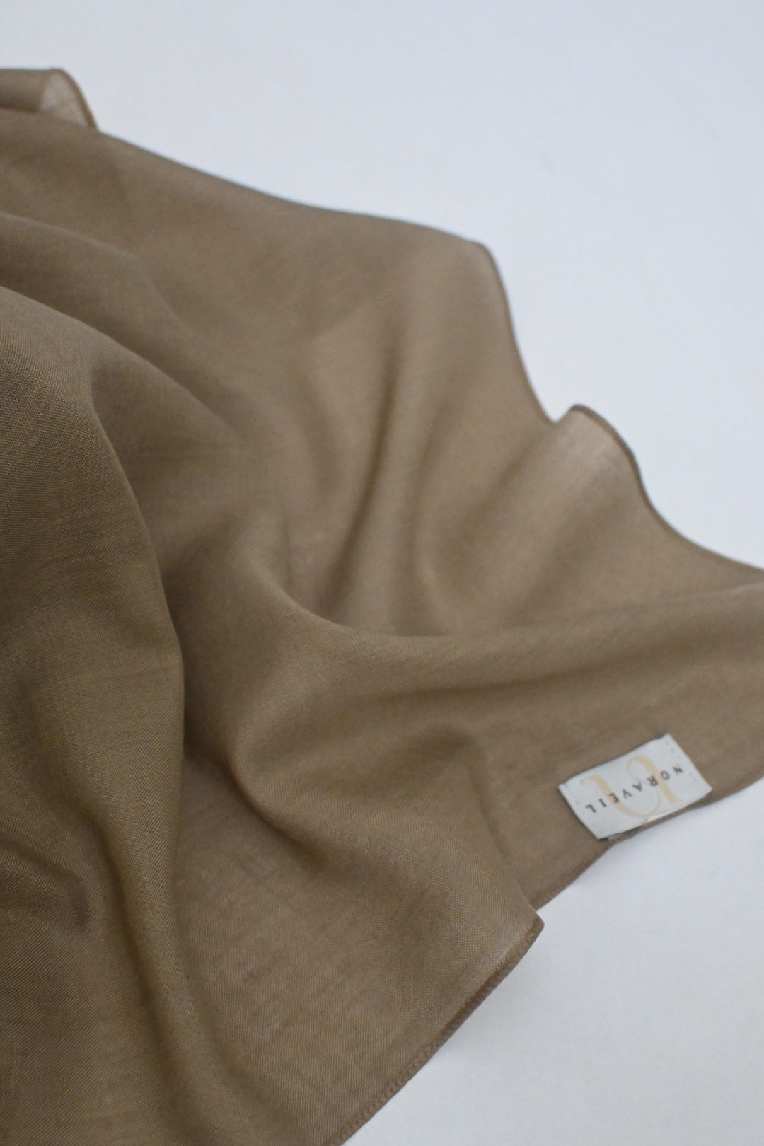 Square Hijab in Khaki