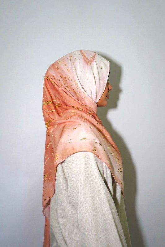 Marbled Apricot Print Modal